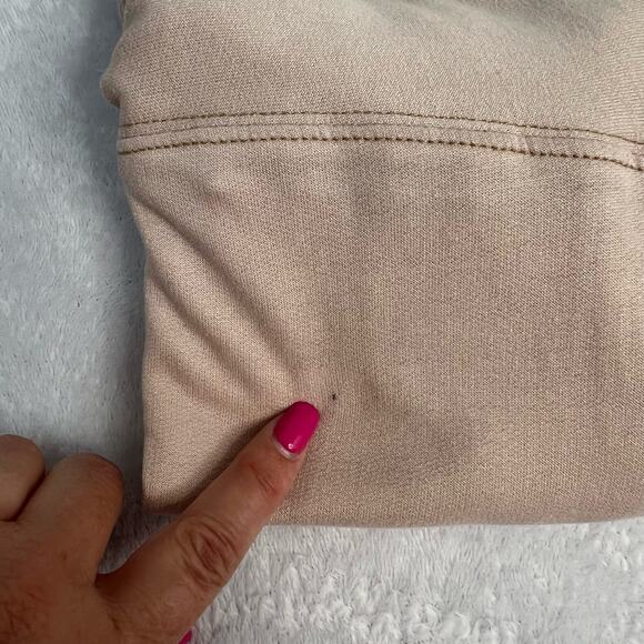 L Space Day Trippin Linen Blend Pullover Lounge Top Pink Cropped XS Cozy Soft - Picture 7 of 12